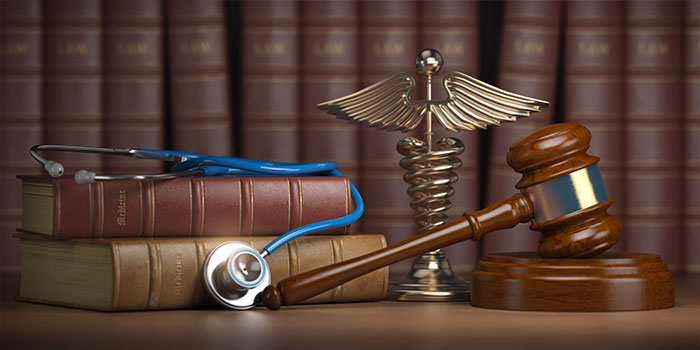 stethoscope and gavel